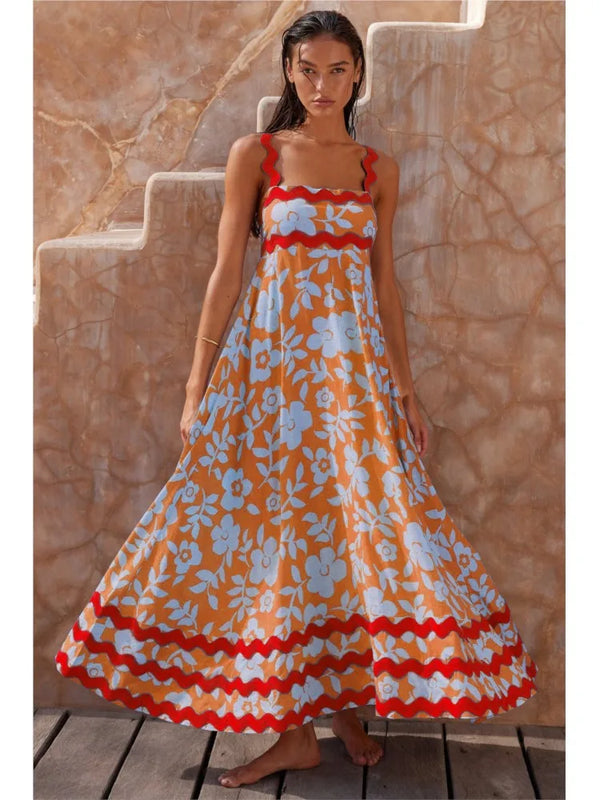 Solana - Elegant Floral Maxi Dress