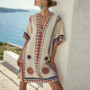 Wine Red Blue Pattern