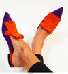 Orange and purple