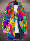 Colorful Pattern with Cats